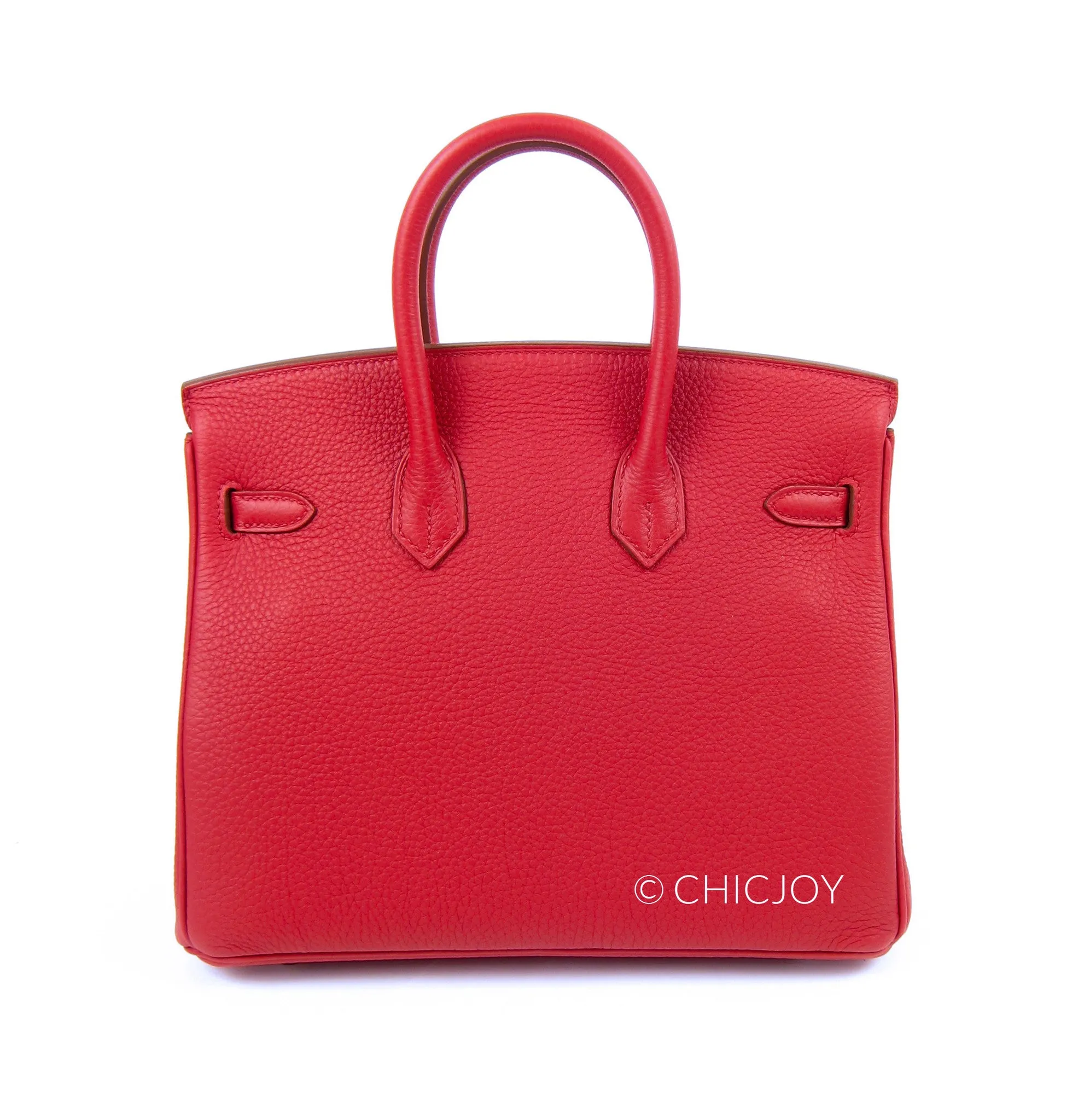 Hermes Vermillion Red 25cm Birkin PHW