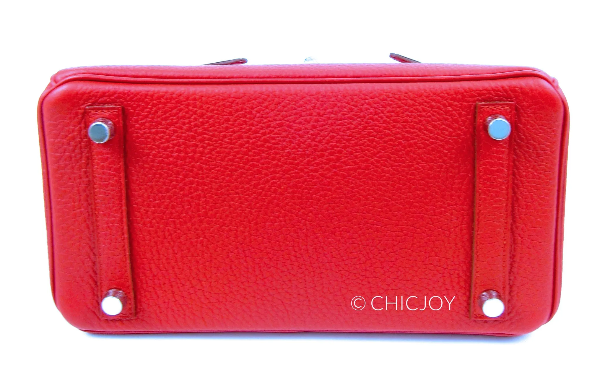 Hermes Vermillion Red 25cm Birkin PHW