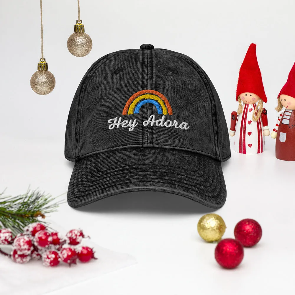 Hey Adora She Ra Hat, She-Ra And The Princess of Power, Catra Vintage Cotton Twill Cap