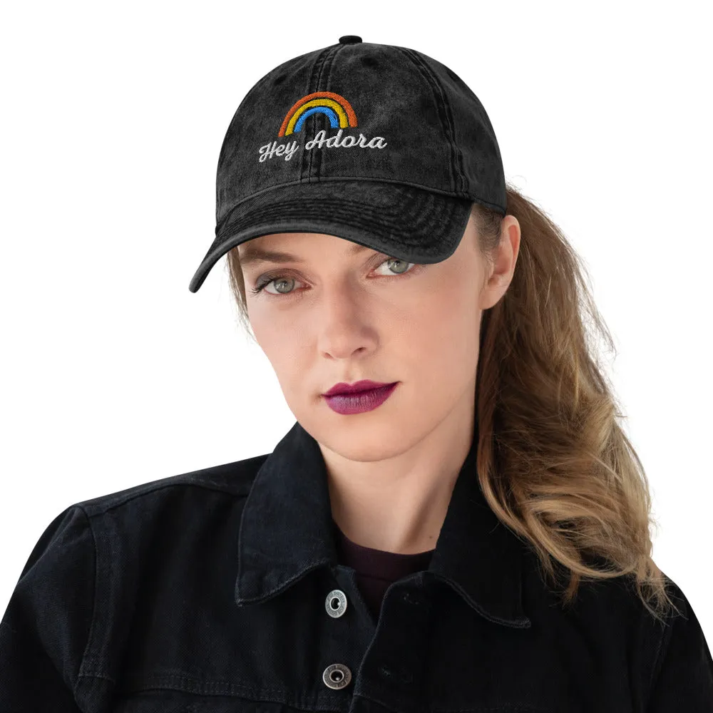 Hey Adora She Ra Hat, She-Ra And The Princess of Power, Catra Vintage Cotton Twill Cap