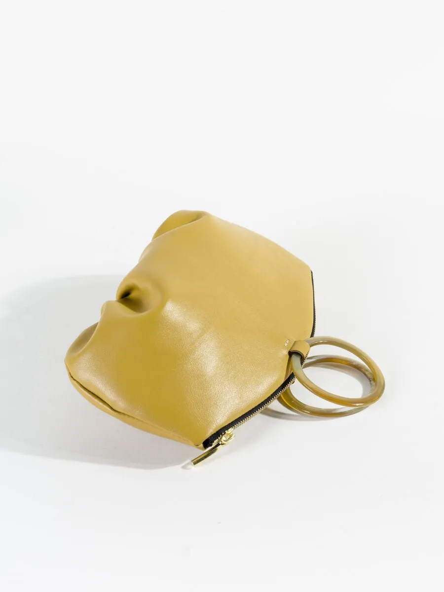 horn ring pochette - chartreuse