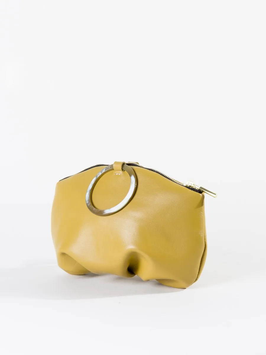 horn ring pochette - chartreuse