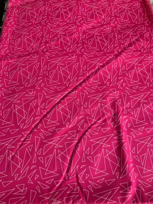 Hot pink pattern - Woven