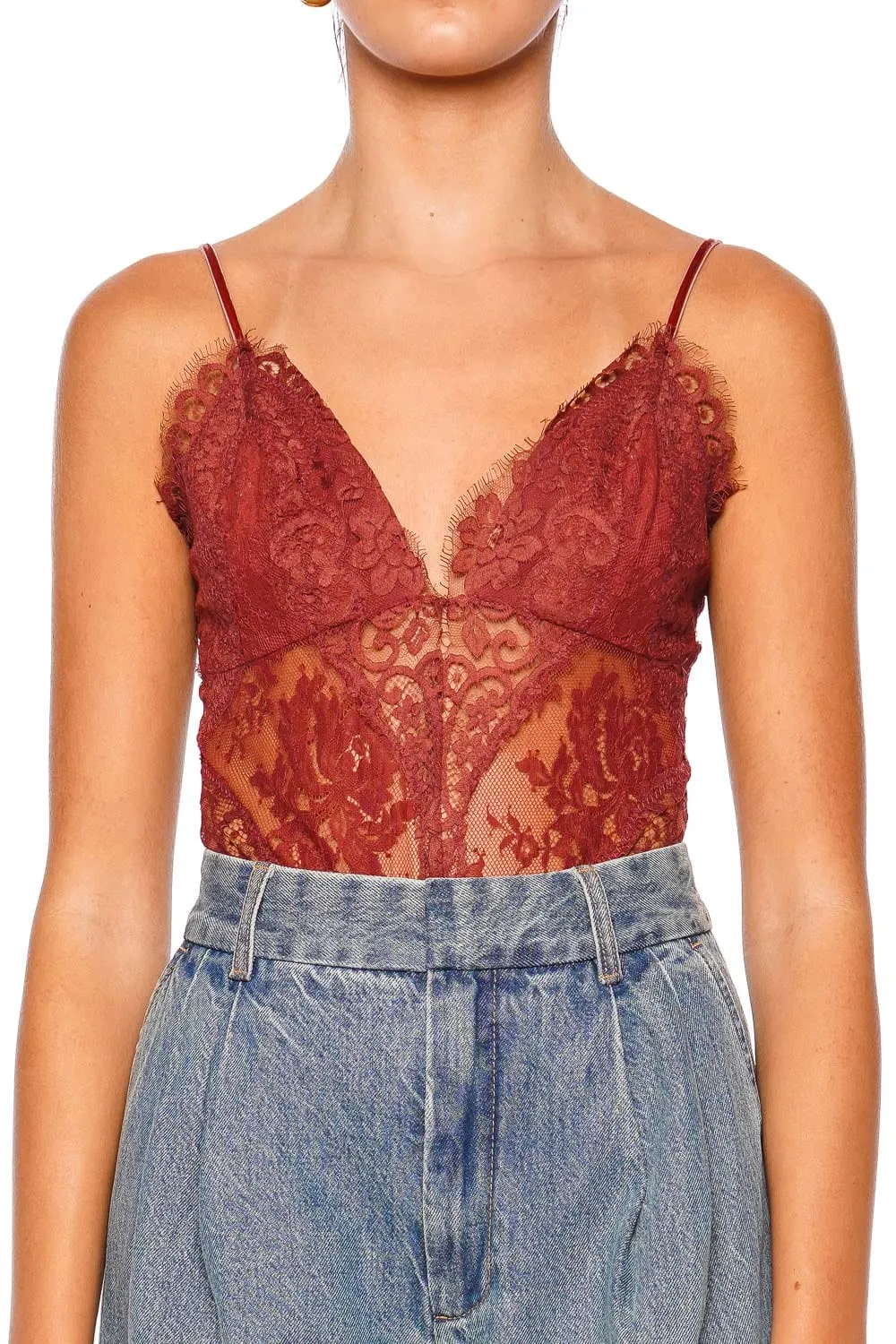 Illustration Chestnut Lace Teddy