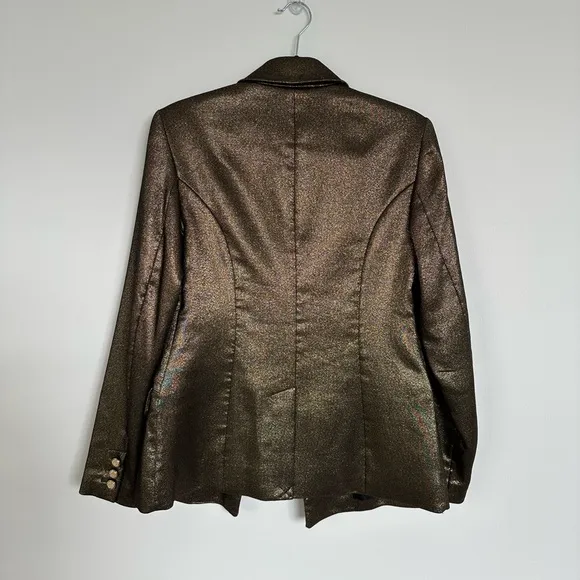 INC International Concepts Women’s Metallic Gold Blazer | Size XS