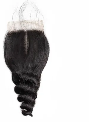 Indian Loose Wave 4"x4" Lace Closure