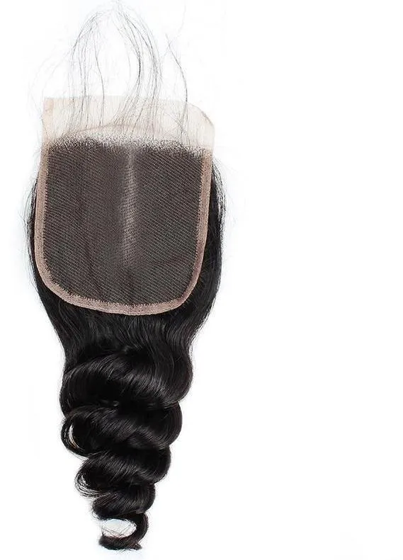 Indian Loose Wave 4"x4" Lace Closure