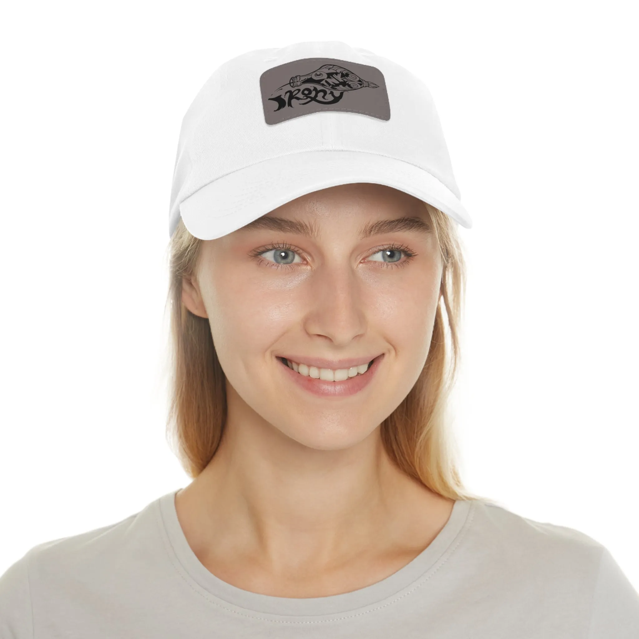 Irony and Ink - Leather Patch Hat