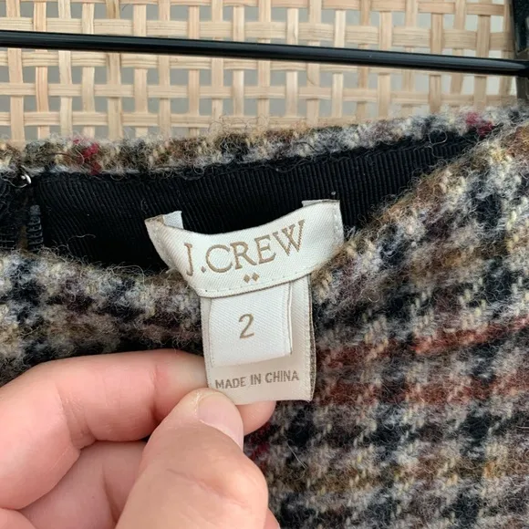 J.Crew Wool Mini Skirt