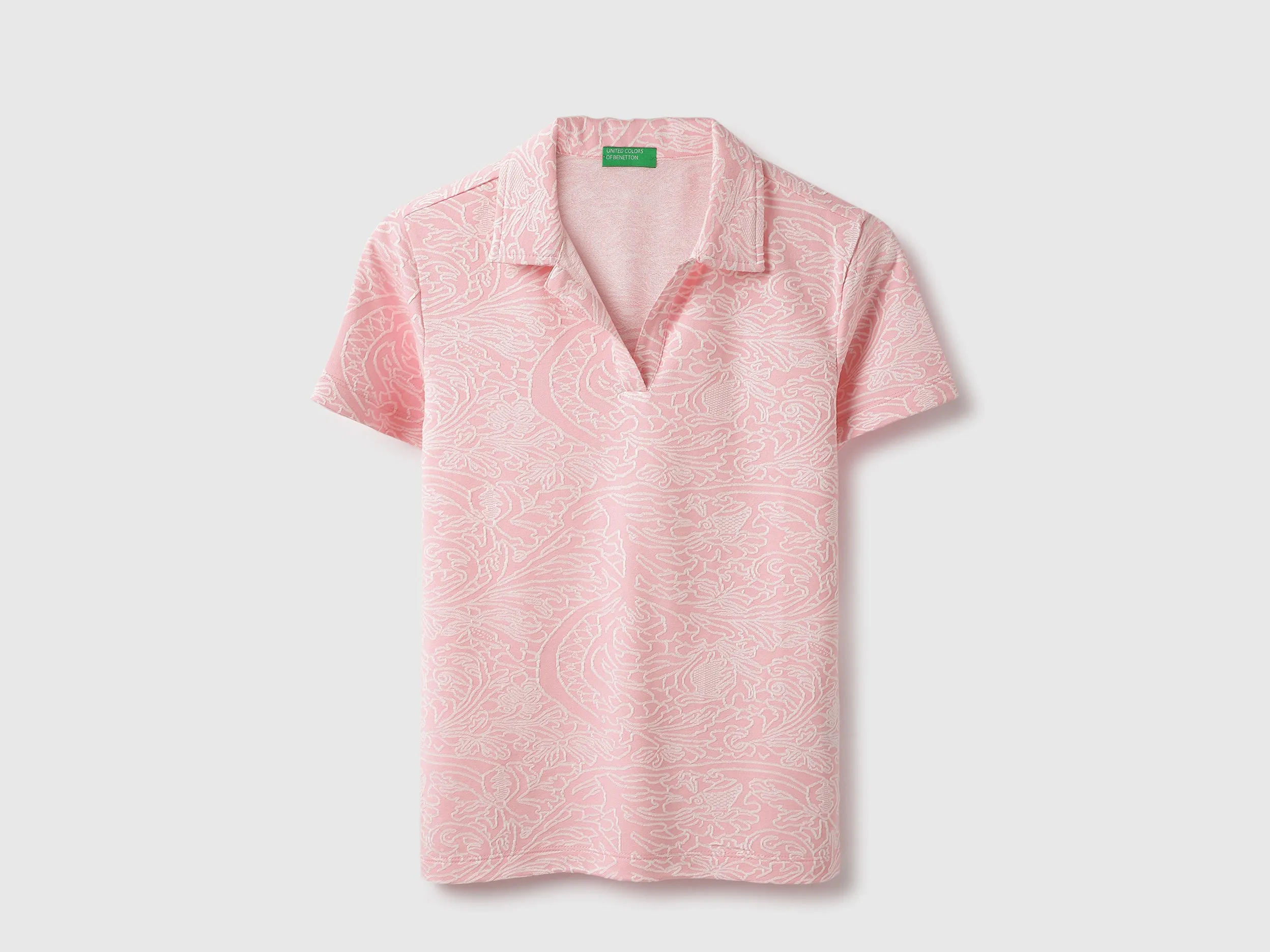 Johny Collar Patterned Polo T-Shirt