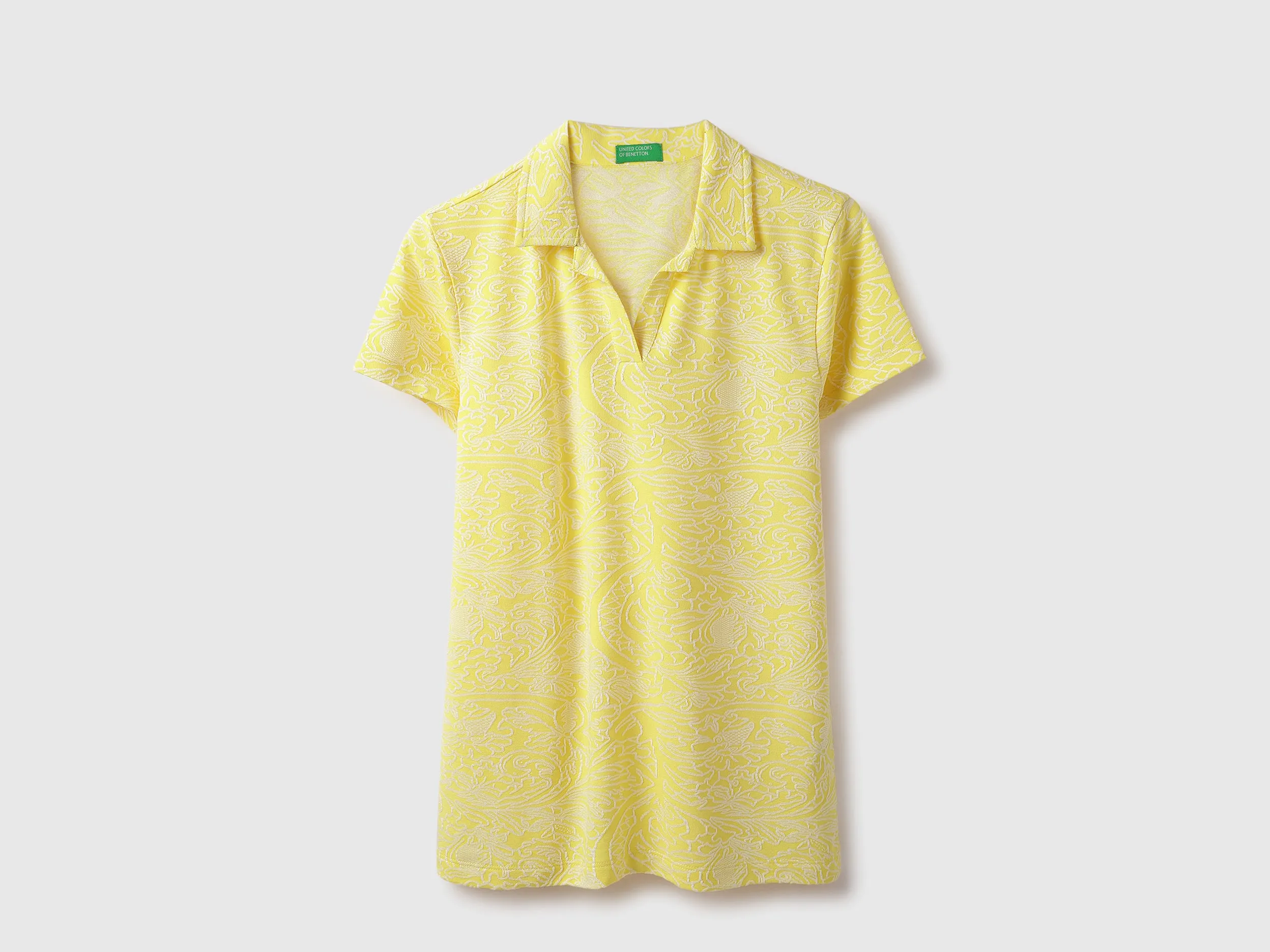 Johny Collar Patterned Polo T-Shirt