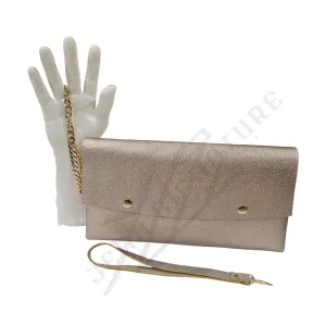 Jubal Men Leather Button Wristlet - Gold