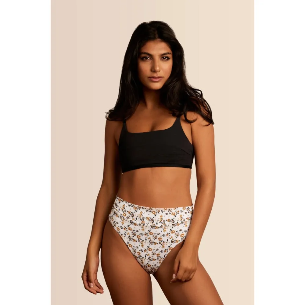 JUNE SWIMWEAR FRANKIE TOP BLACK CAT