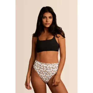 JUNE SWIMWEAR FRANKIE TOP BLACK CAT