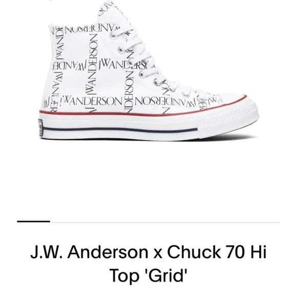 J.W. Anderson x Chuck 70 Hi Top 'Grid Mens 12