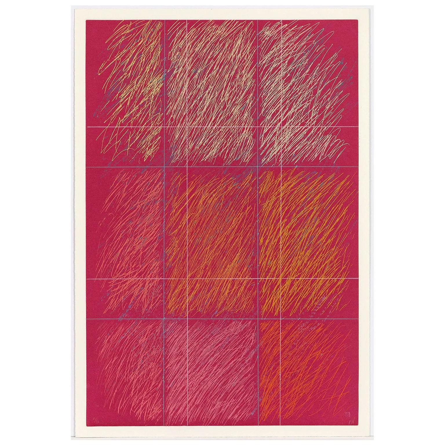 KENNETH NOLAND "ROY" ETCHING, 1990