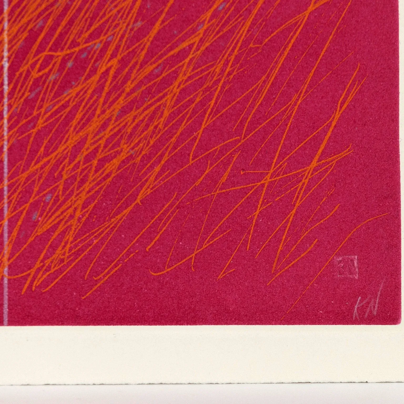 KENNETH NOLAND "ROY" ETCHING, 1990