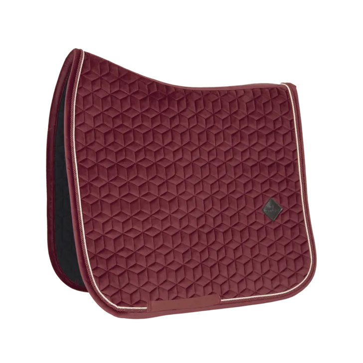 Kentucky bordeaux velvet dressage saddlepad