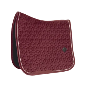 Kentucky bordeaux velvet dressage saddlepad