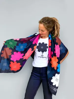 Kooki Bloom 100% cotton scarf