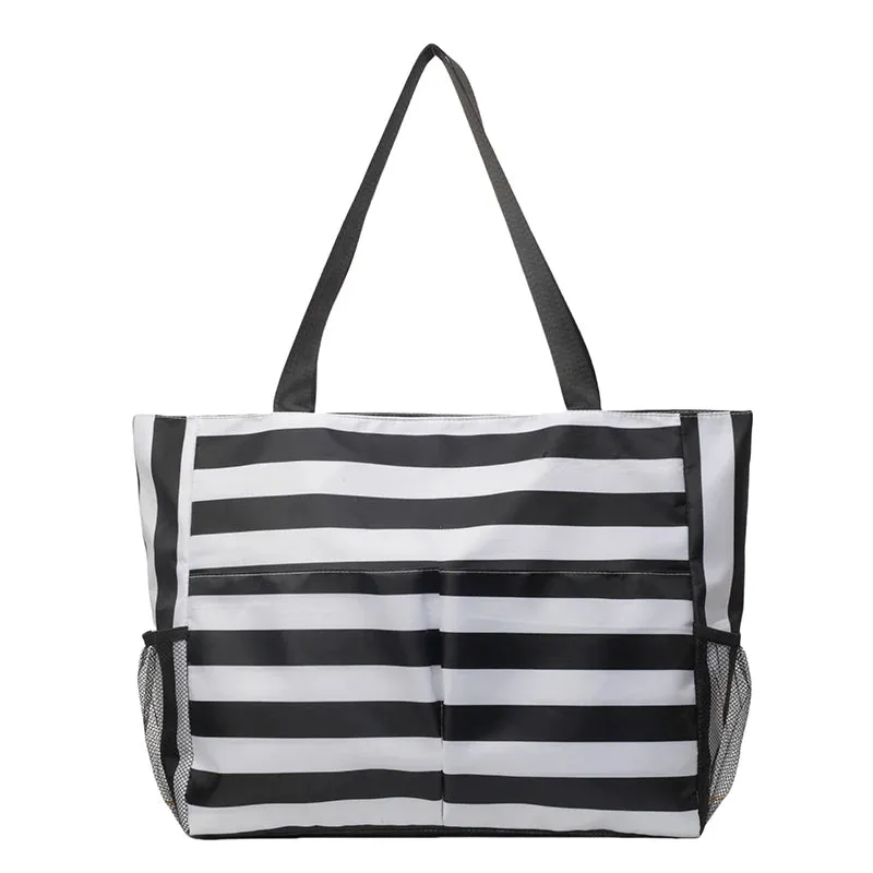 Korean Ins Style Art Contrast Waterproof Canvas Tote Bag Large Capacity Shoulder Lazy Shopping Beach Bag bolsas para mujeres