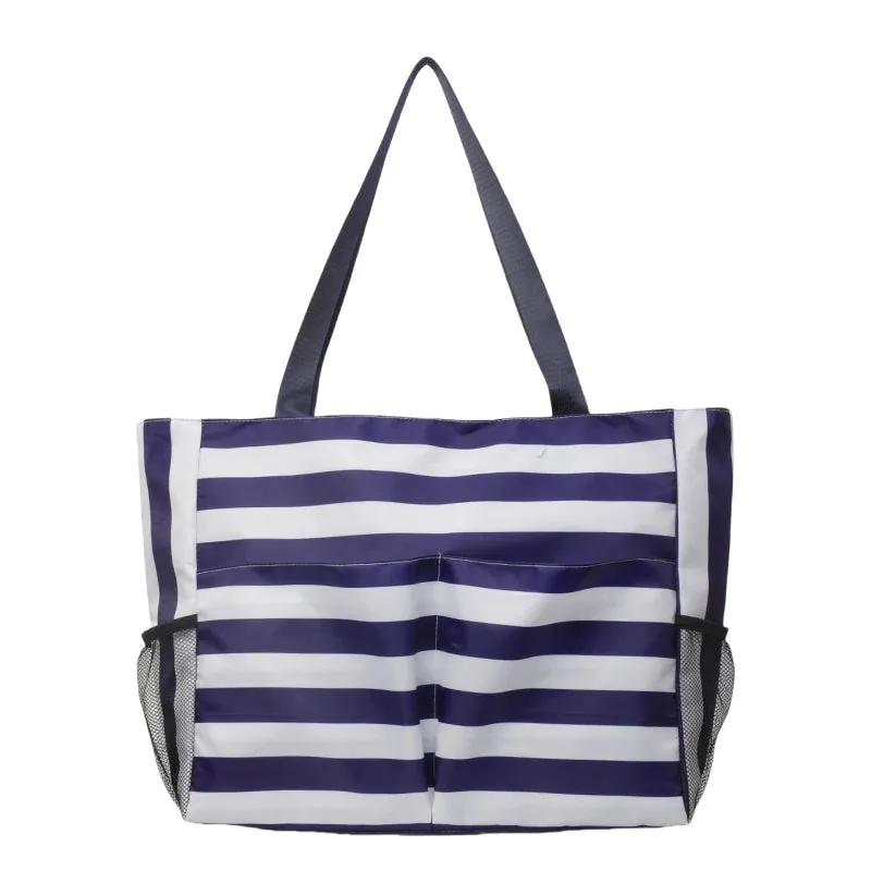 Korean Ins Style Art Contrast Waterproof Canvas Tote Bag Large Capacity Shoulder Lazy Shopping Beach Bag bolsas para mujeres
