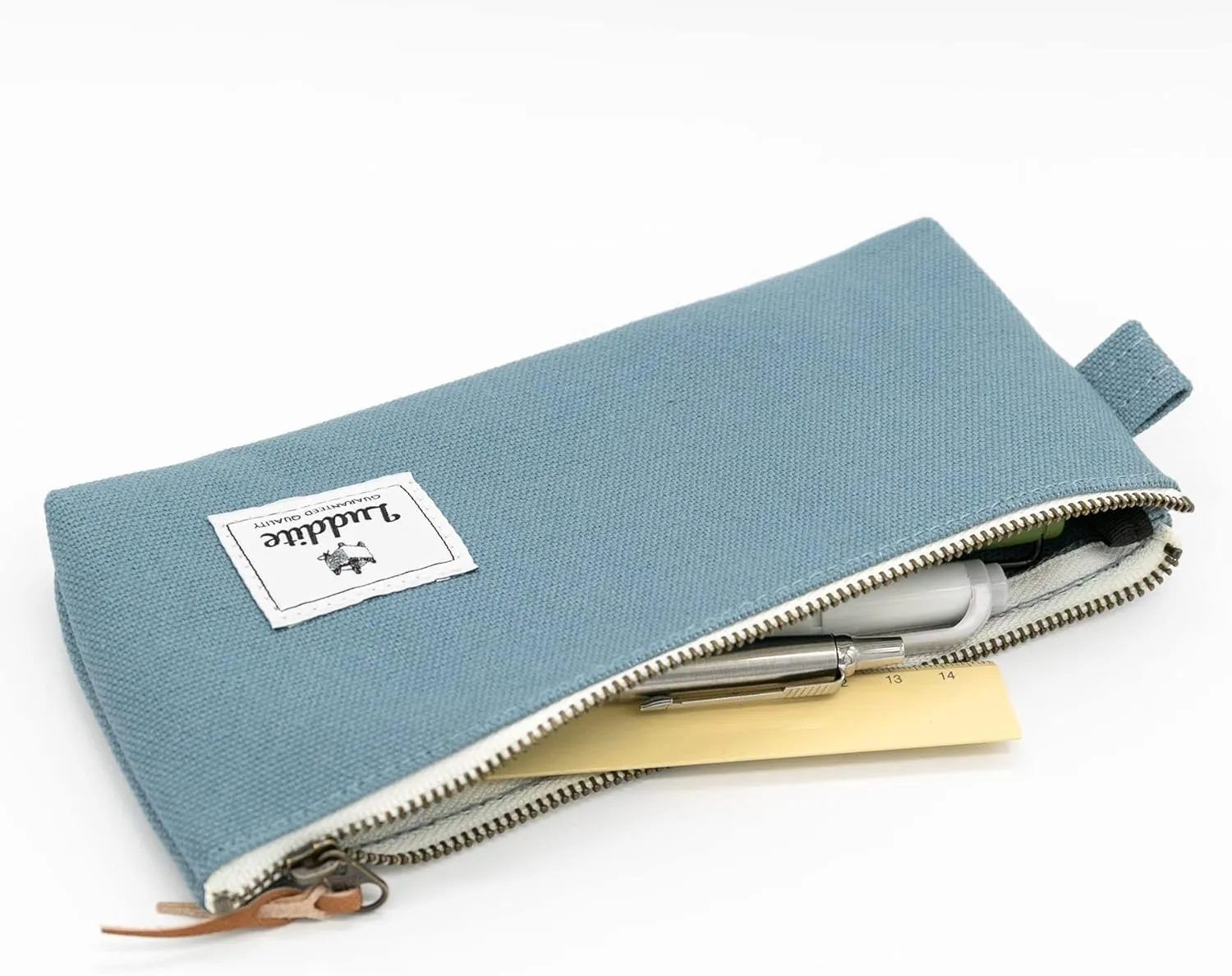 Kurashiki Canvas Pen Case - Gray