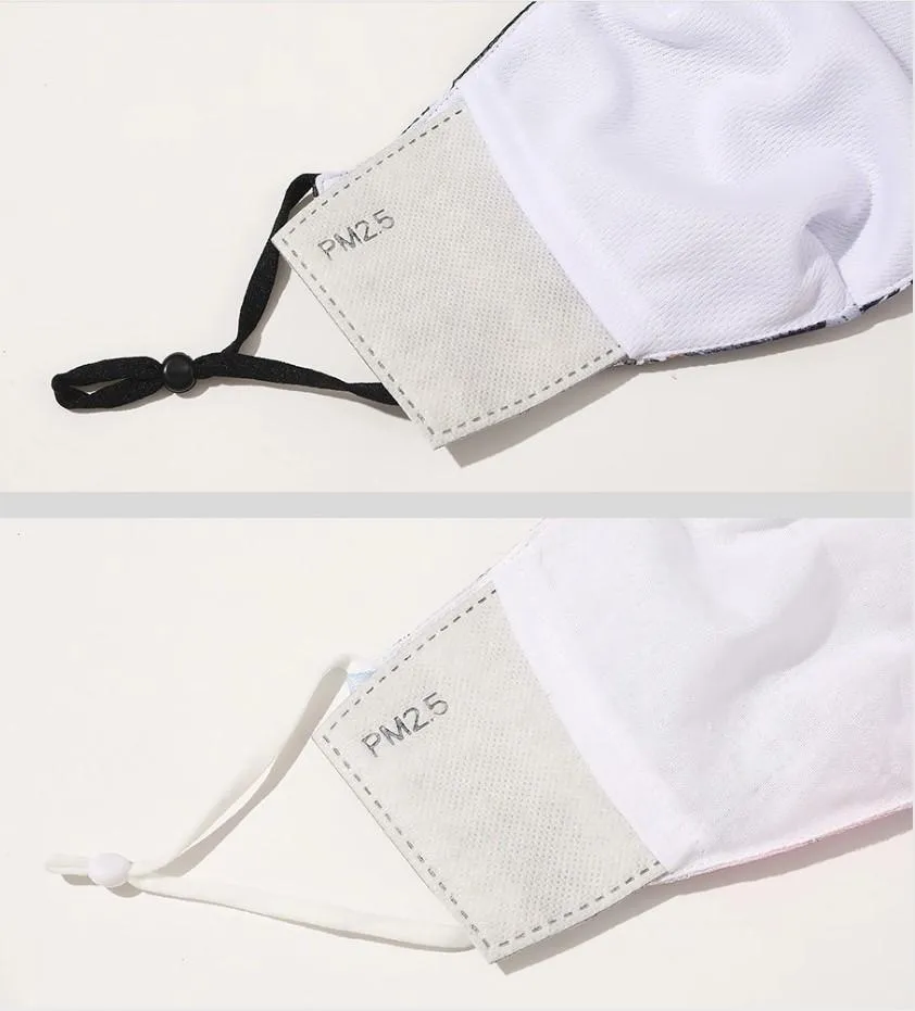 Kutehealth Printed Designer Face Cover with 3 PM2.5 Active Carbon Filters