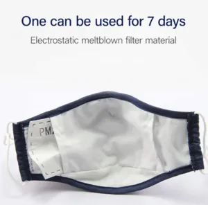 Kutehealth Printed Designer Face Cover with 3 PM2.5 Active Carbon Filters