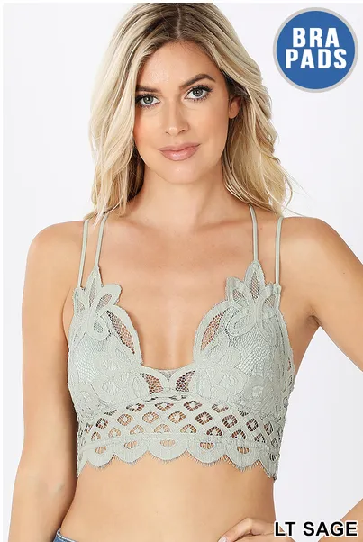 Lace Bralette-NEW Fall Colors