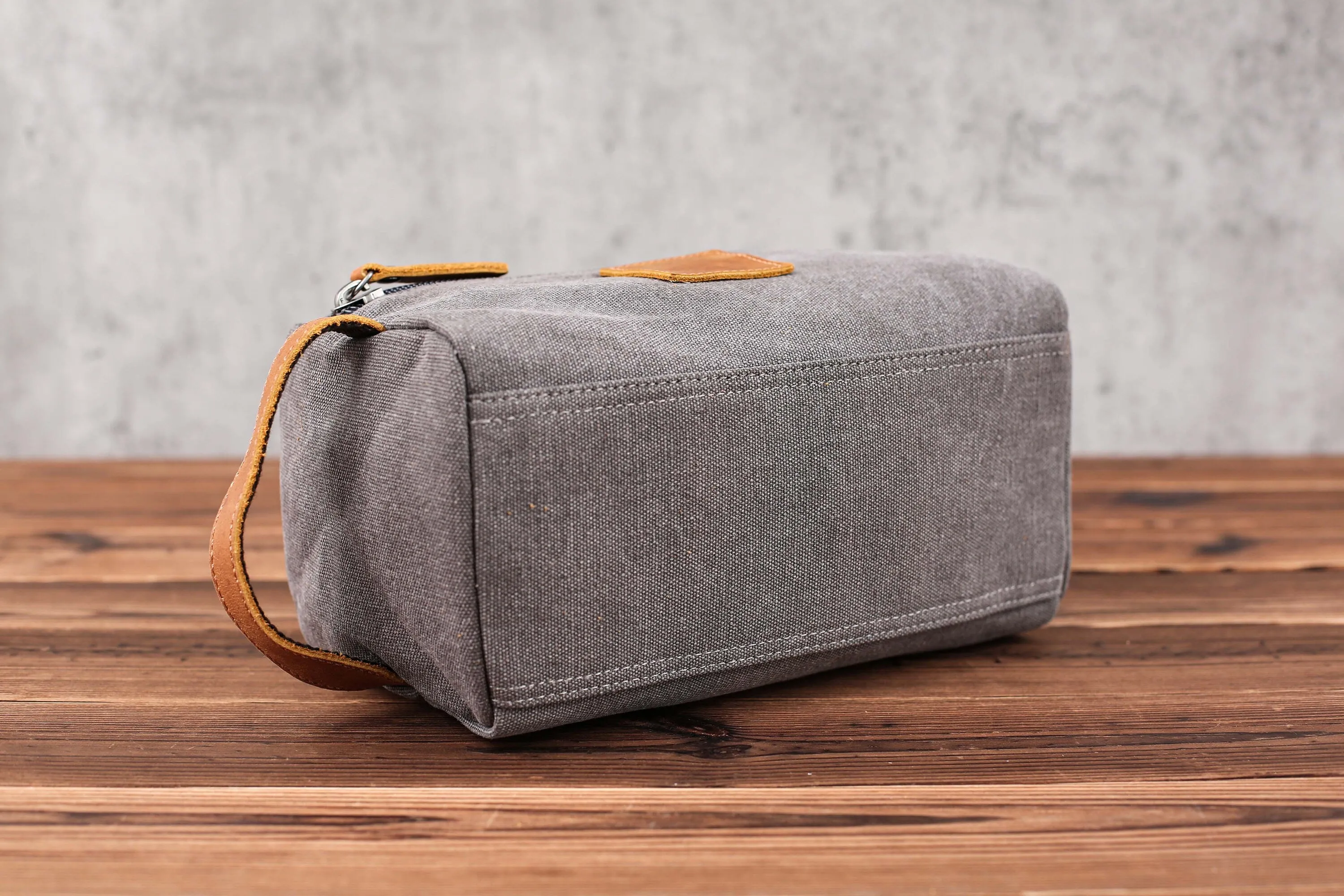 Large Canvas Toiletry Bag Set, Toiletry Bag Men, Personalized Canvas Leather Dopp Kit for Men, Canvas Leather Men's Travel Toiletry Bag