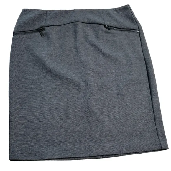 Laundry by Shelli Segal Dark Charcoal Pencil Skirt, Size 4