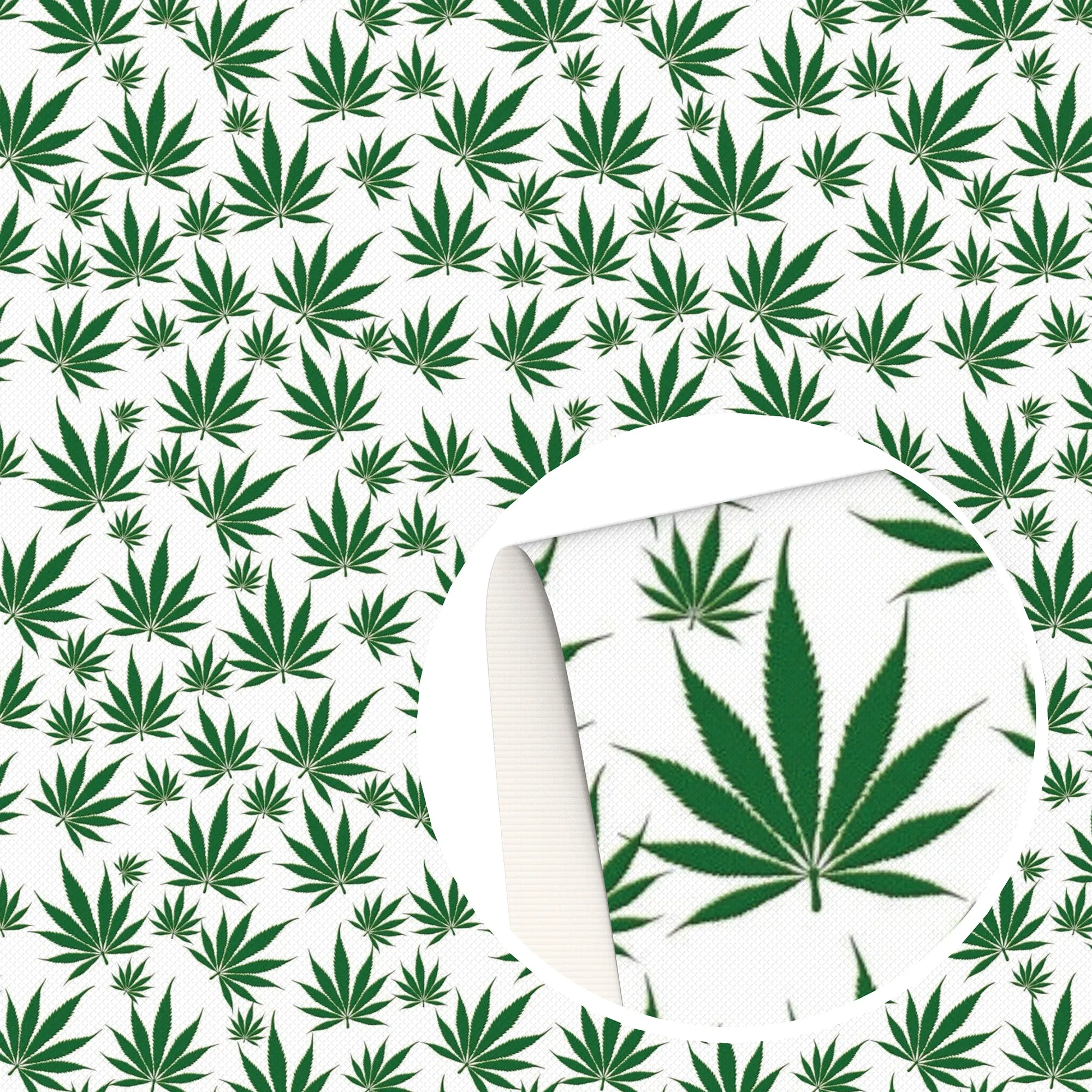 Leaf Theme Printed Fabric