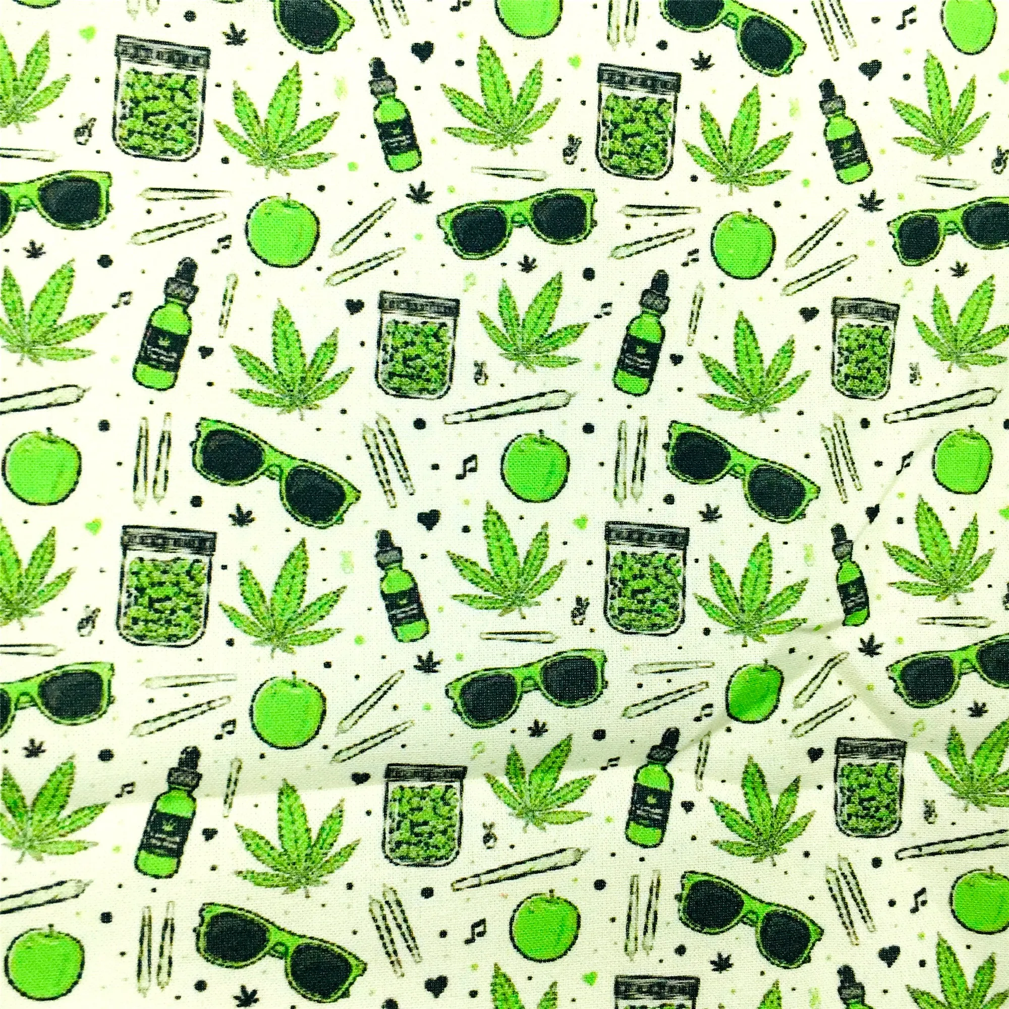 Leaf Theme Printed Fabric