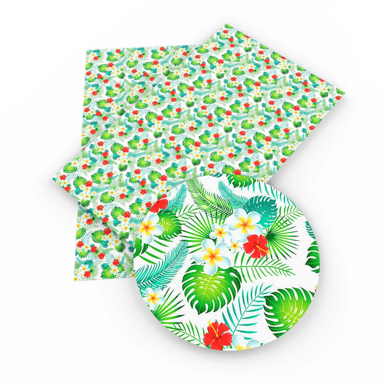 Leaf Theme Printed Fabric