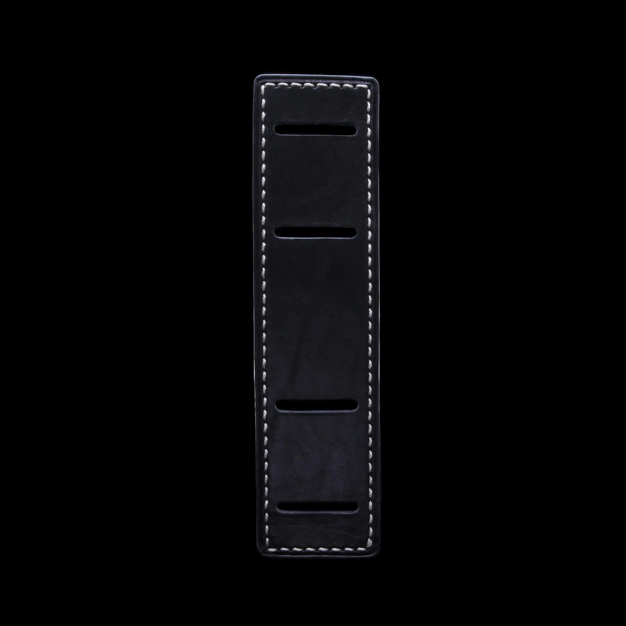 Leather Bund Pad, Newman Style Vintage Nero