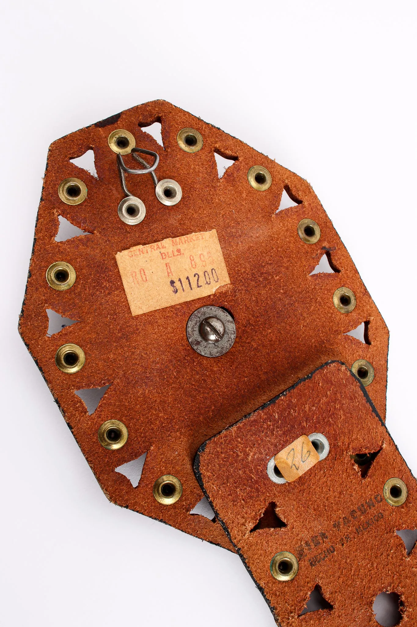Leather Cutout Hinged Lion Belt
