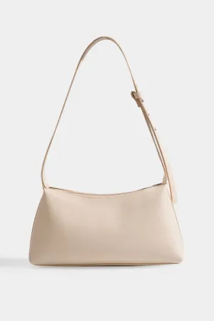 Leather Shoulder Bag With Adjustable Straps