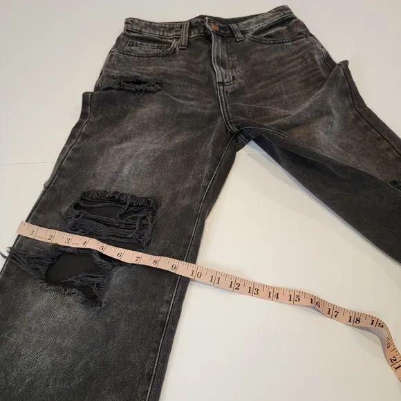 Lee Modern Vintage High-Rise Crop Wide Leg Distressed Jean Size 26 Medium