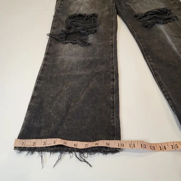Lee Modern Vintage High-Rise Crop Wide Leg Distressed Jean Size 26 Medium
