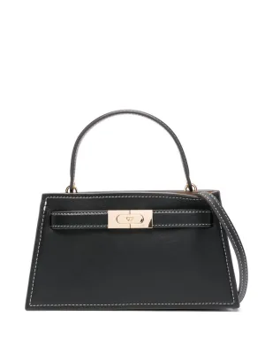 Lee radziwill small leather handbag