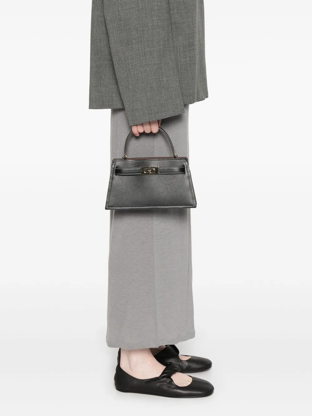 Lee radziwill small leather handbag