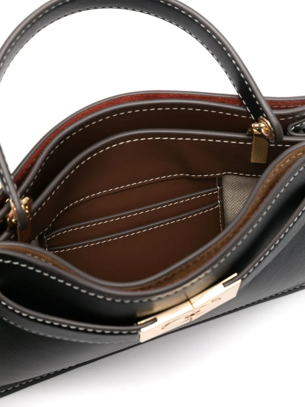 Lee radziwill small leather handbag
