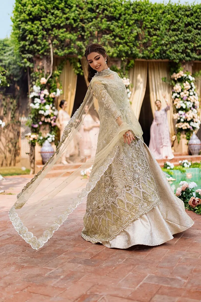 LEELA | Mushq Dhee Rani Trousseau De Luxe Luxury Wedding Collection 2021 | Unstitched Embroidered Net Suits