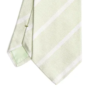 LIGHT GREEN REGIMENTAL SILK TIE