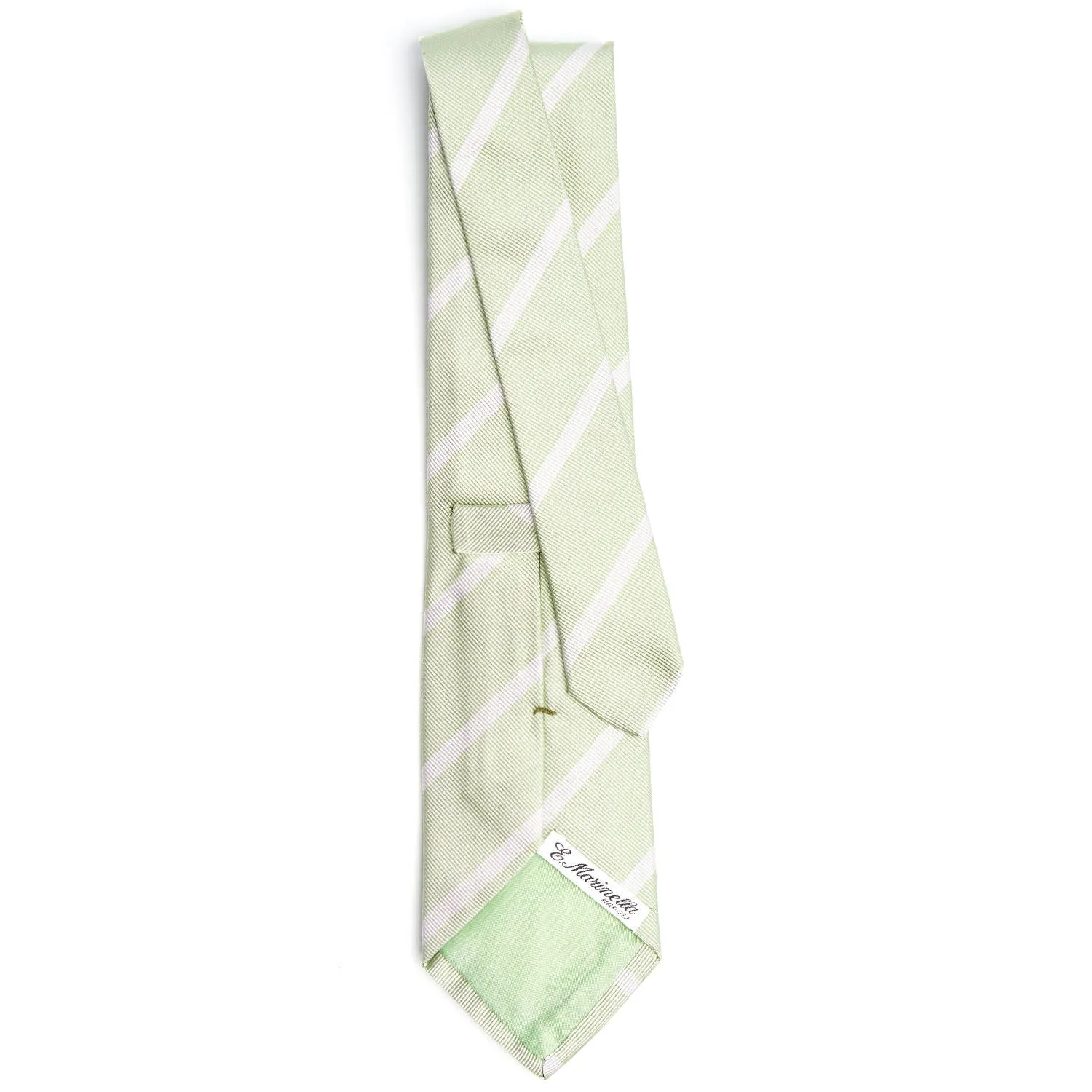 LIGHT GREEN REGIMENTAL SILK TIE