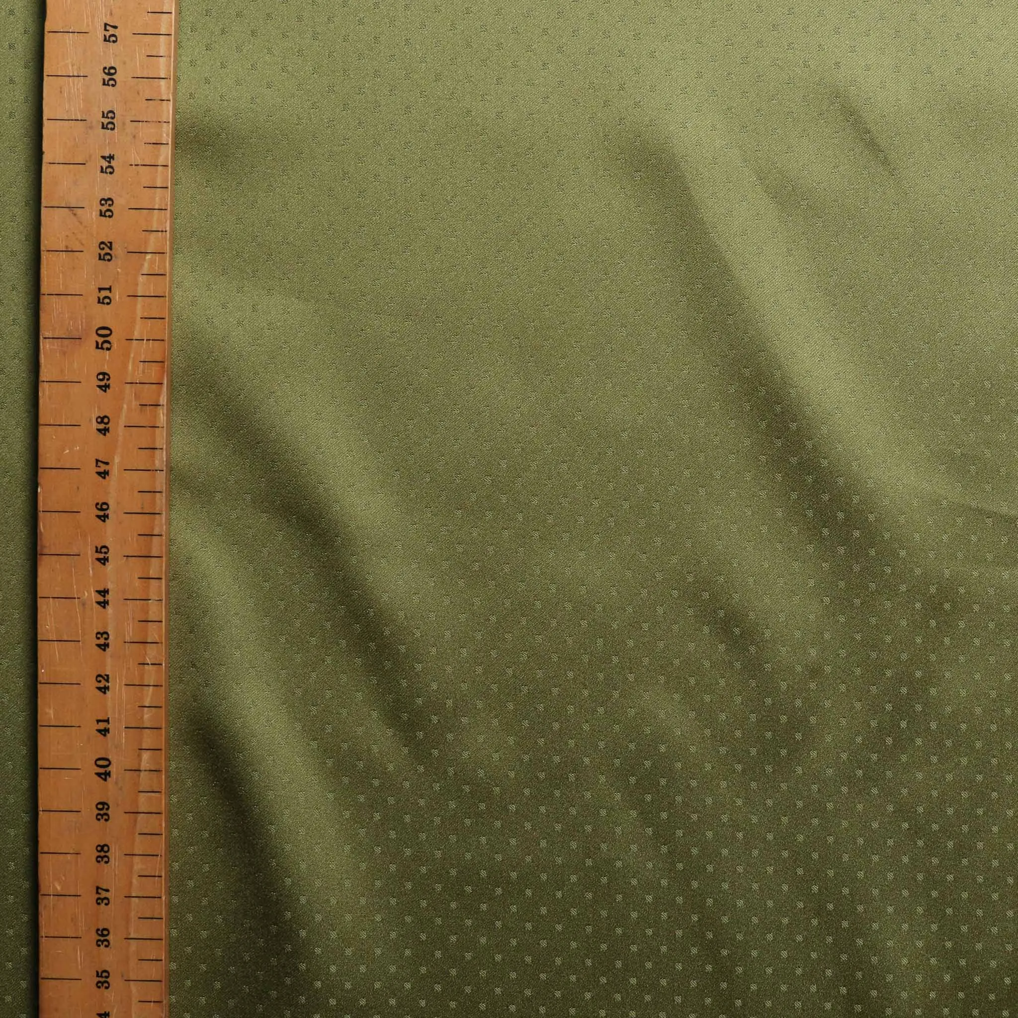 Lining Fabric - Khaki green jacquard dot