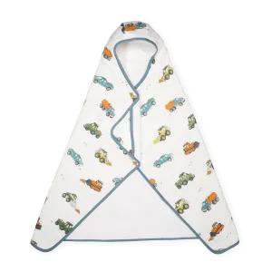 Little Unicorn Toddler Hooded Towel (Work Trucks)