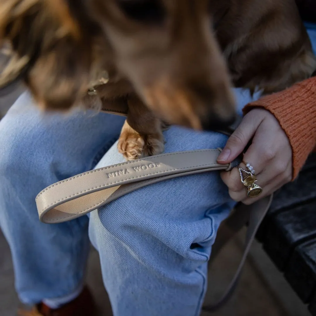London Vegan Leather 4ft Leash | Grey