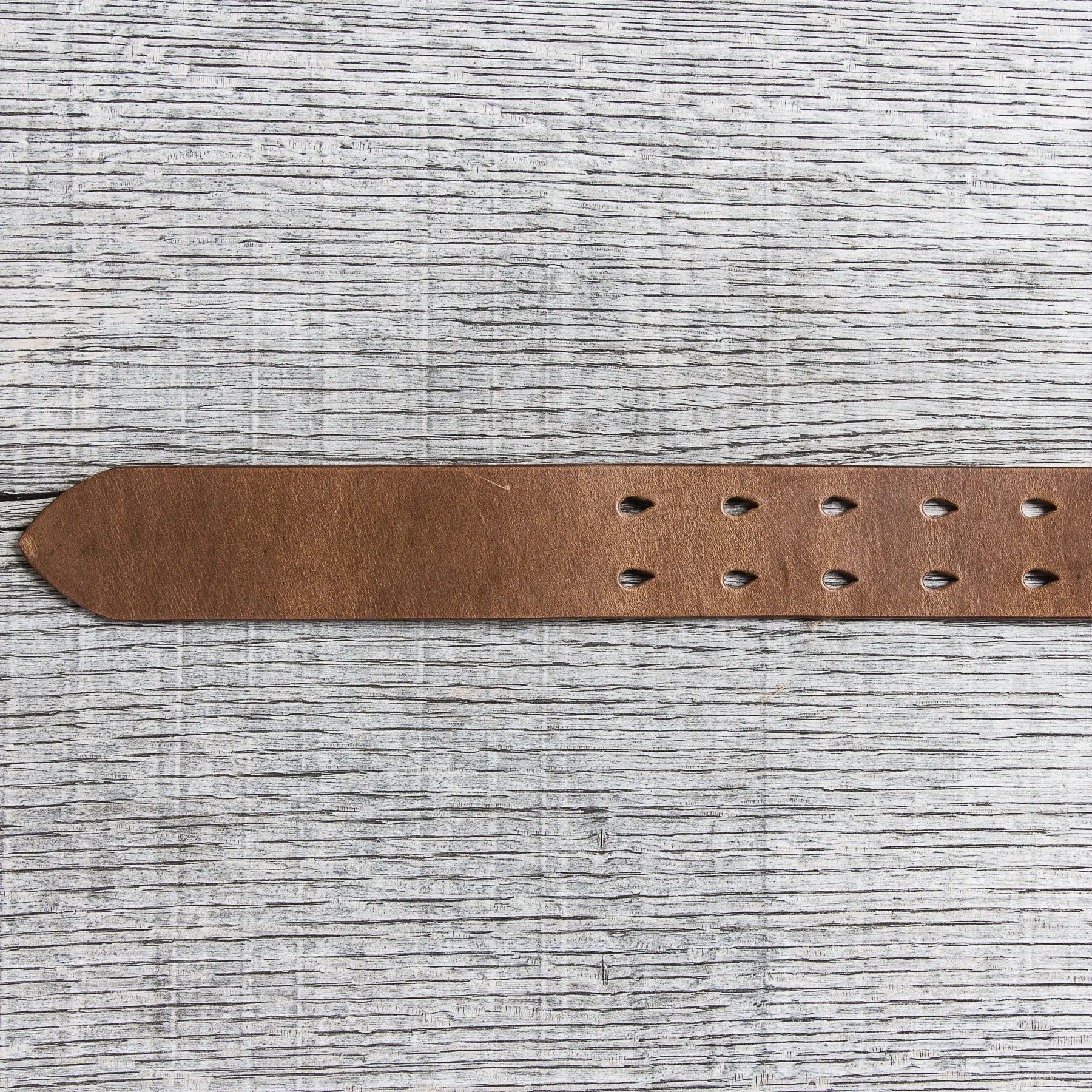 Lone Wolf Leathers Belt Horween Chromexcel Two Prongs Brass Buckle